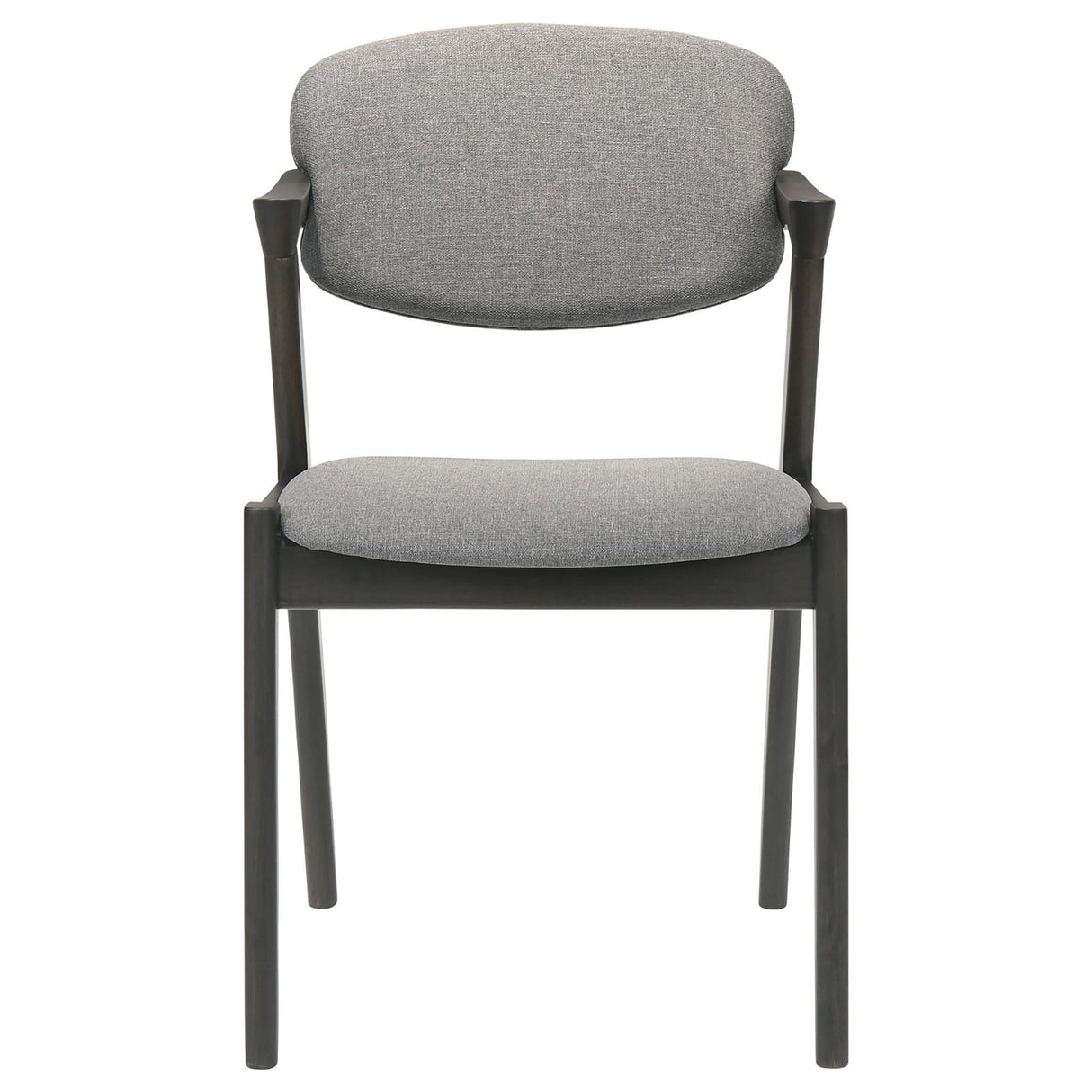 Modern Dining Chair And Zigzag Arm Design (Set of 2)