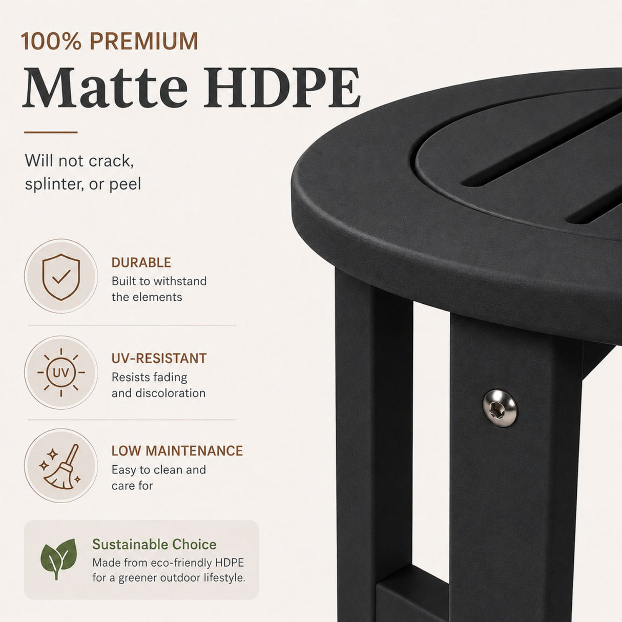 Round Outdoor Side Table