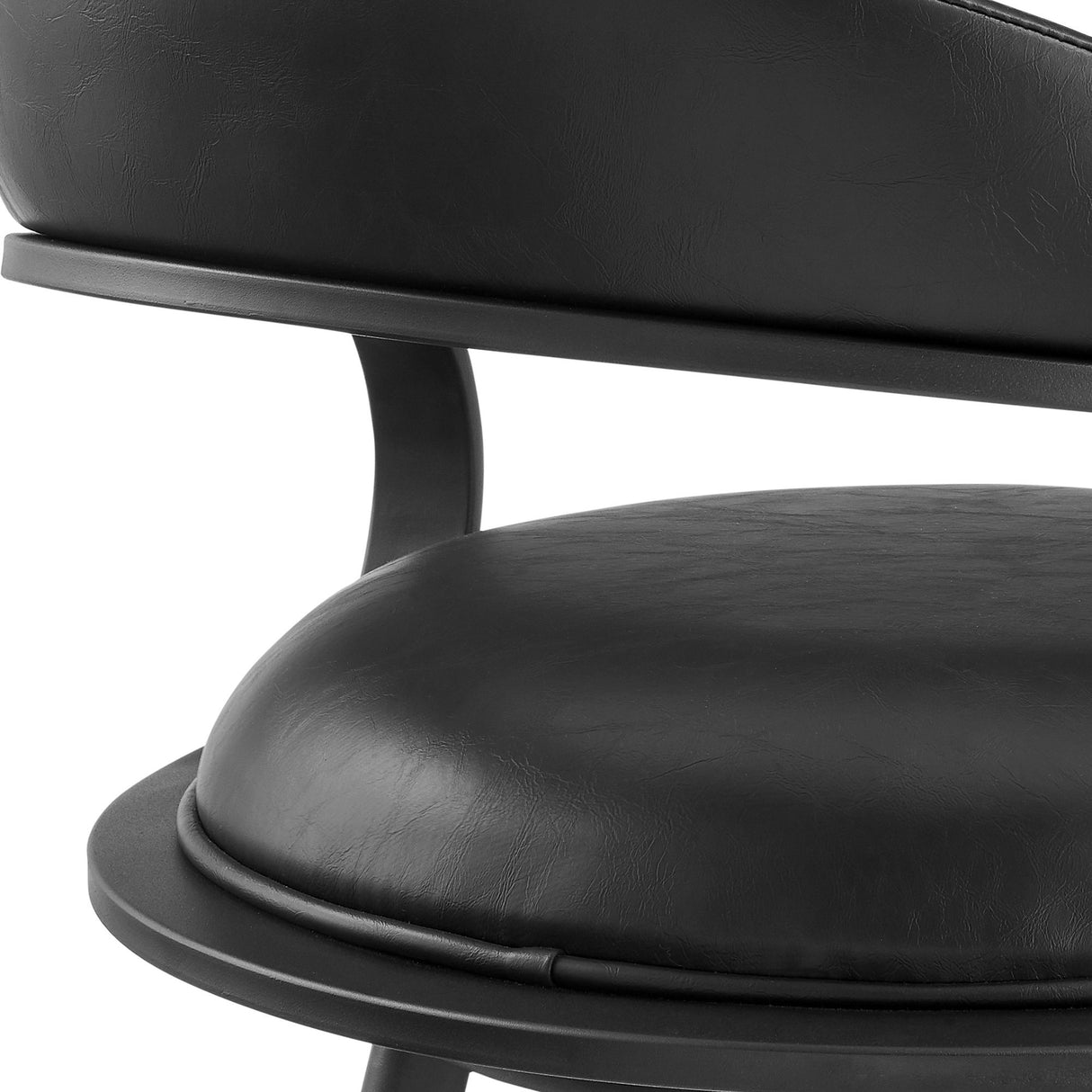 Gardenia - 26" Vintage Swivel Counter Stool - Black