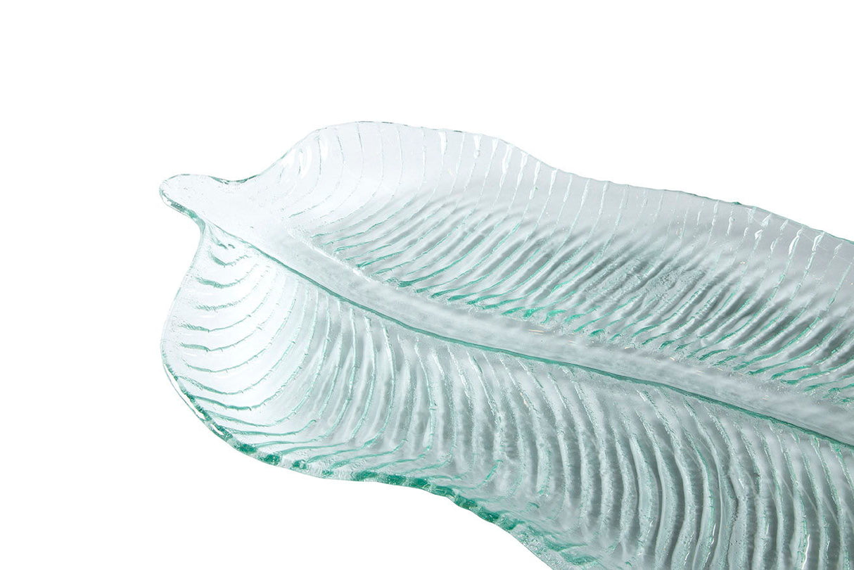 Glass Platter - Pearl Silver