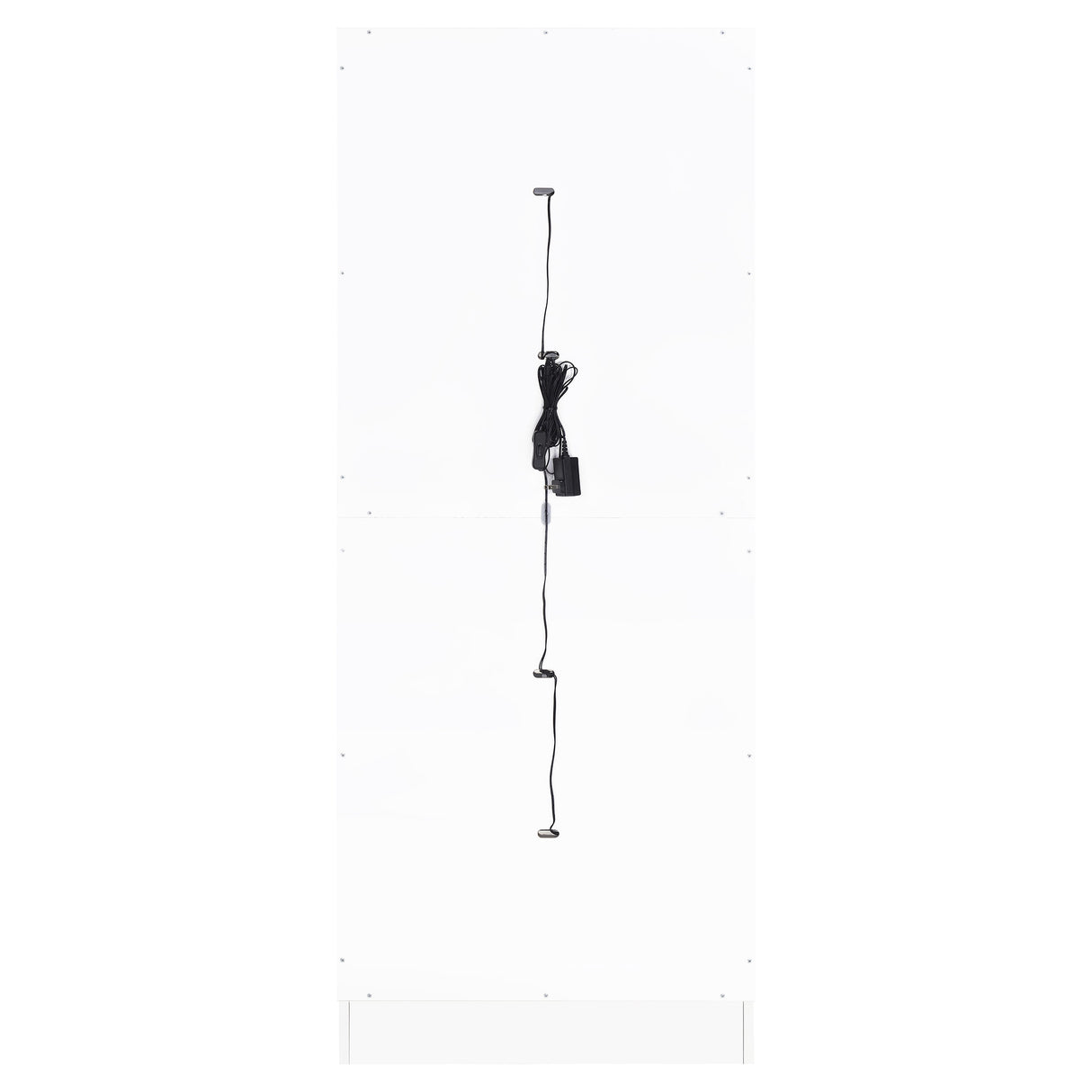 Cabra 4-Door LED Curio Display Cabinet, White High Gloss