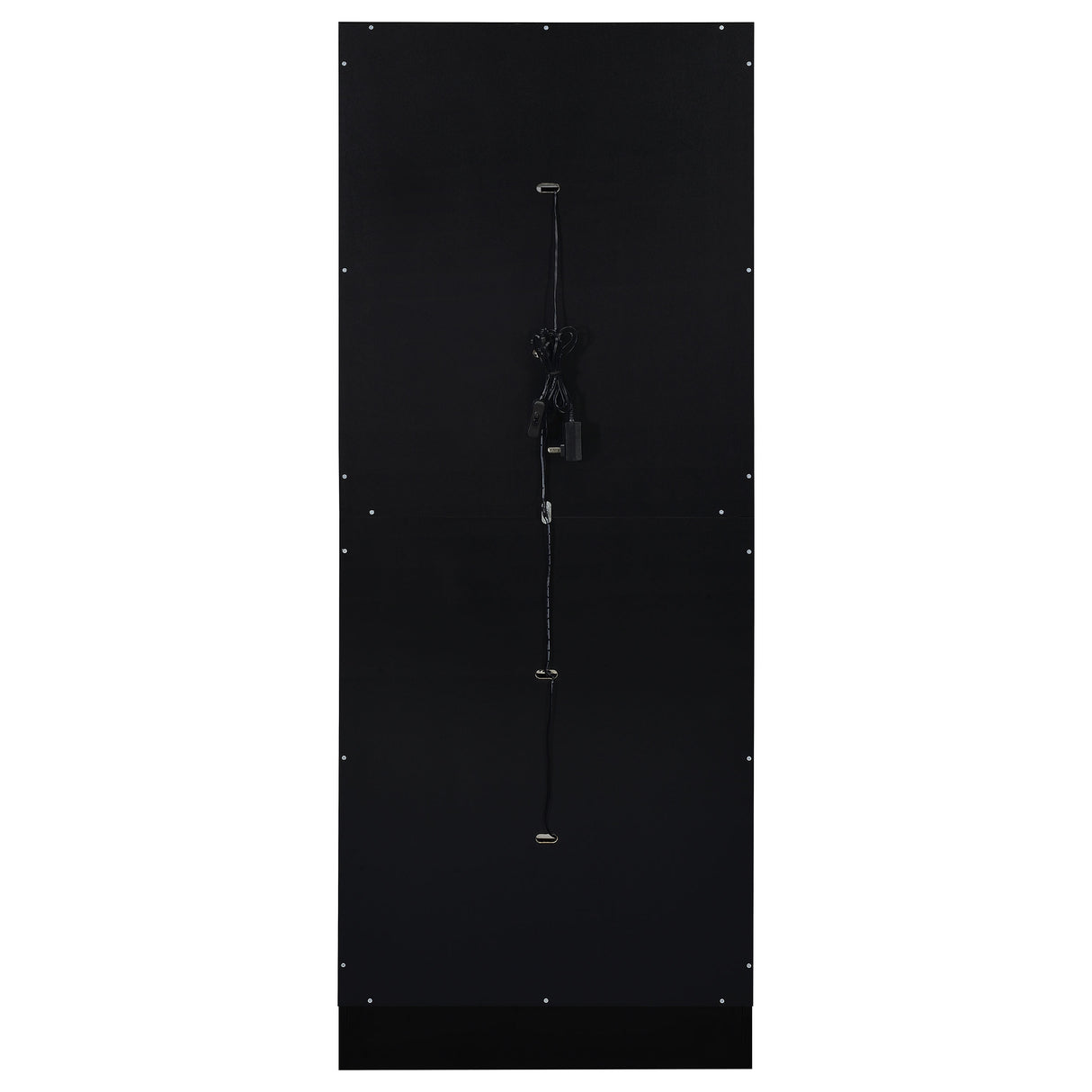 Cabra 4-Door LED Curio Display Cabinet, Black High Gloss