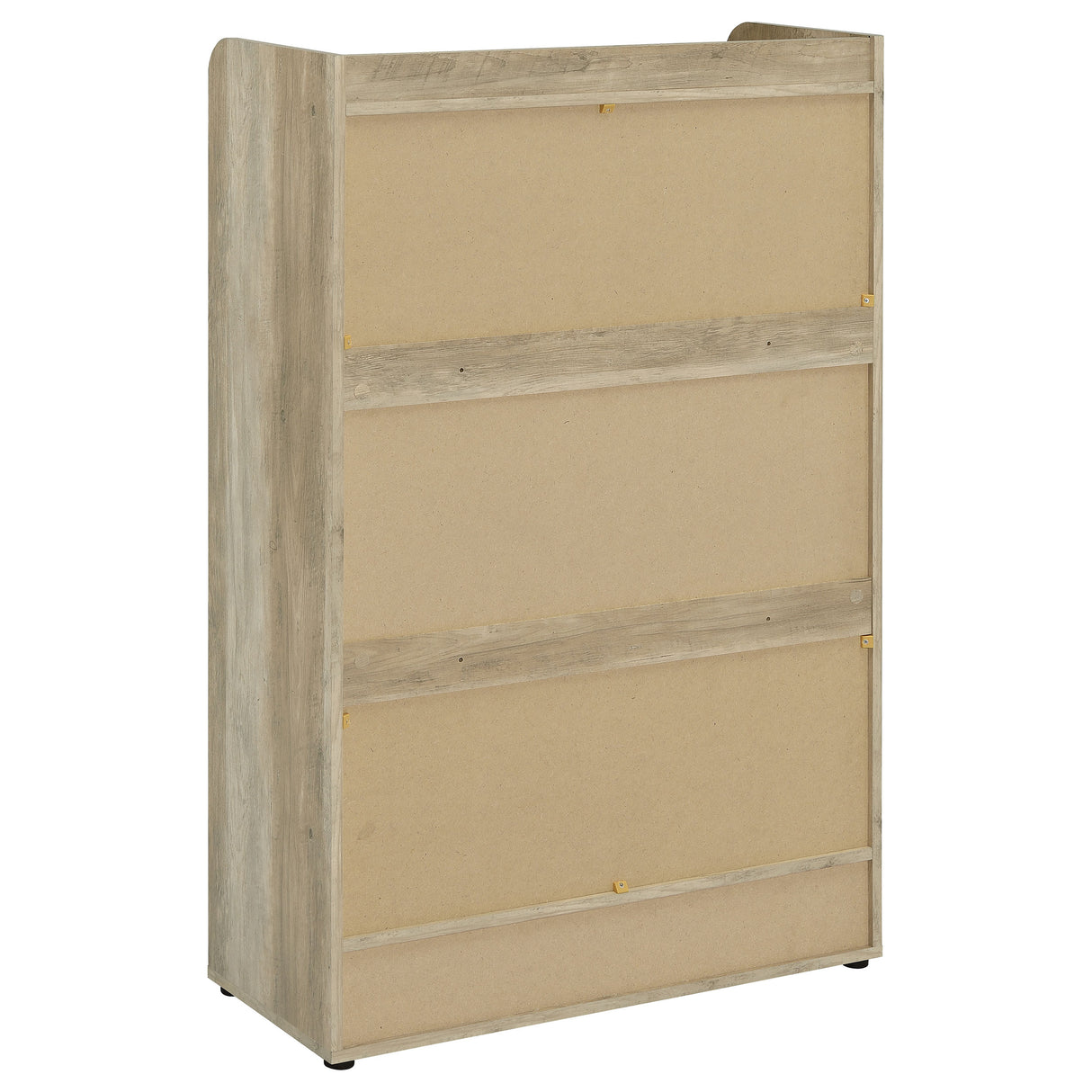 Denia 3-Tier Engineered Wood Shoe Cabinet in White