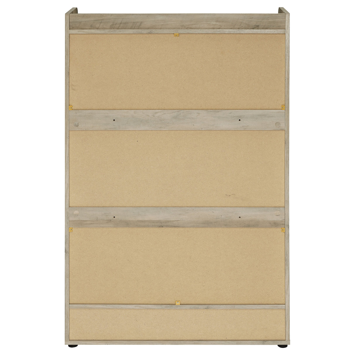 Denia 3-Tier Tilt-Out Shoe Cabinet in Grey
