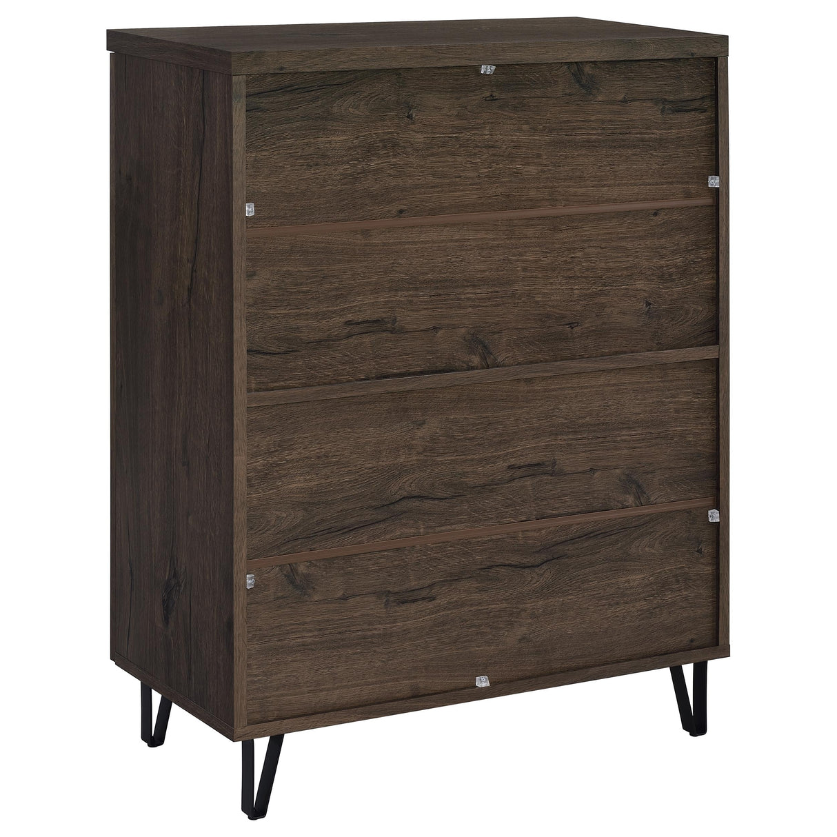 Brixton 2-Door Shoe Storage Cabinet in Smoked Oak