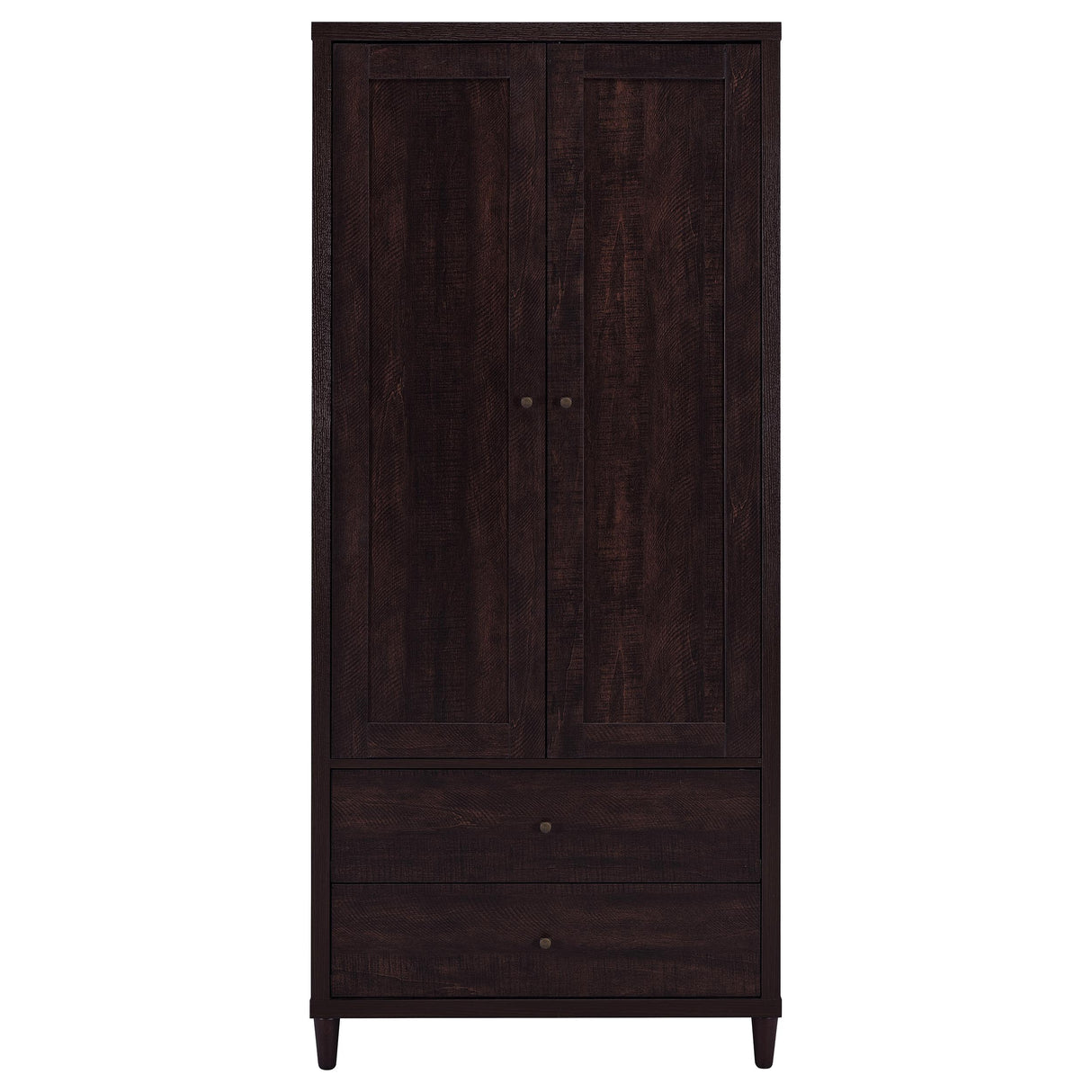 Wadeline 2-Door Tall Accent Storage Cabinet, Rustic Tobacco