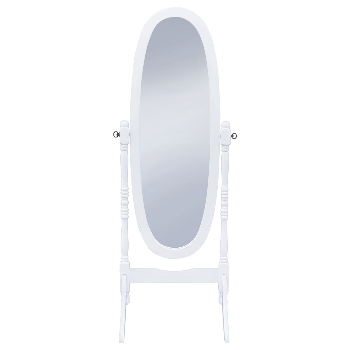 Foyet Adjustable Full Length Cheval Mirror in White