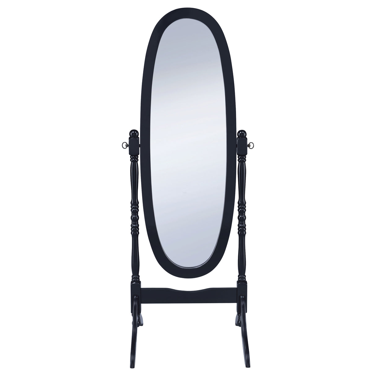 Foyet Adjustable Full Length Cheval Mirror in Black