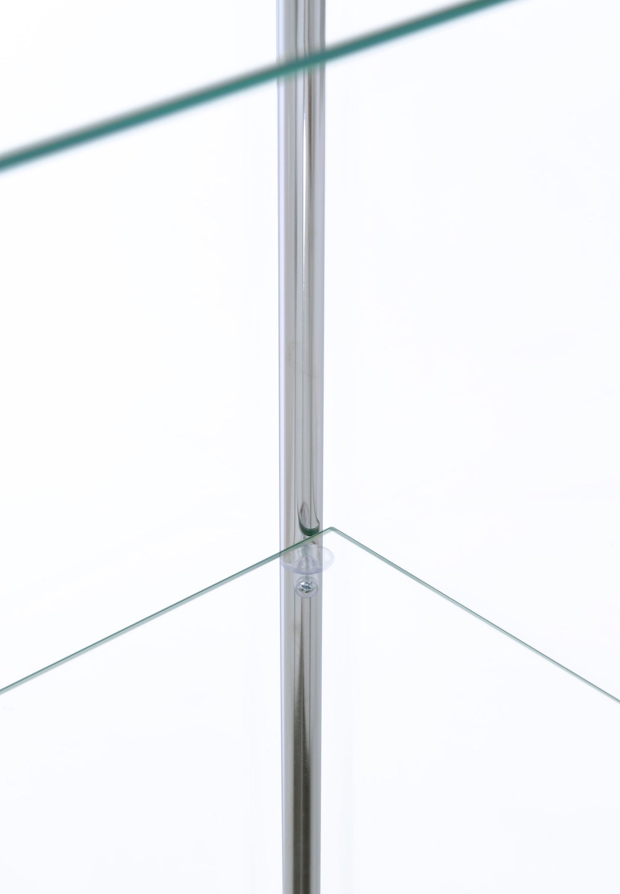 Bellatrix 3-Shelf Glass Curio Cabinet in White
