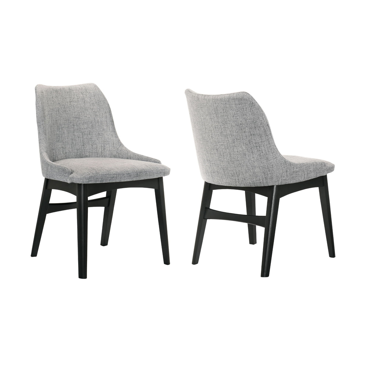 Azalea - Dining Side Chairs (Set of 2) - Gray / Black