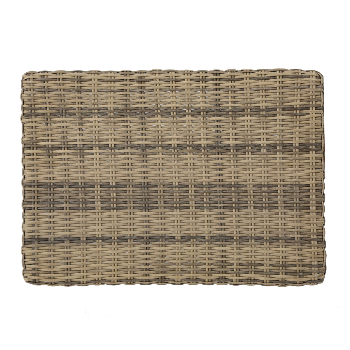 Outdoor Rattan Wicker Ottomans - Gray