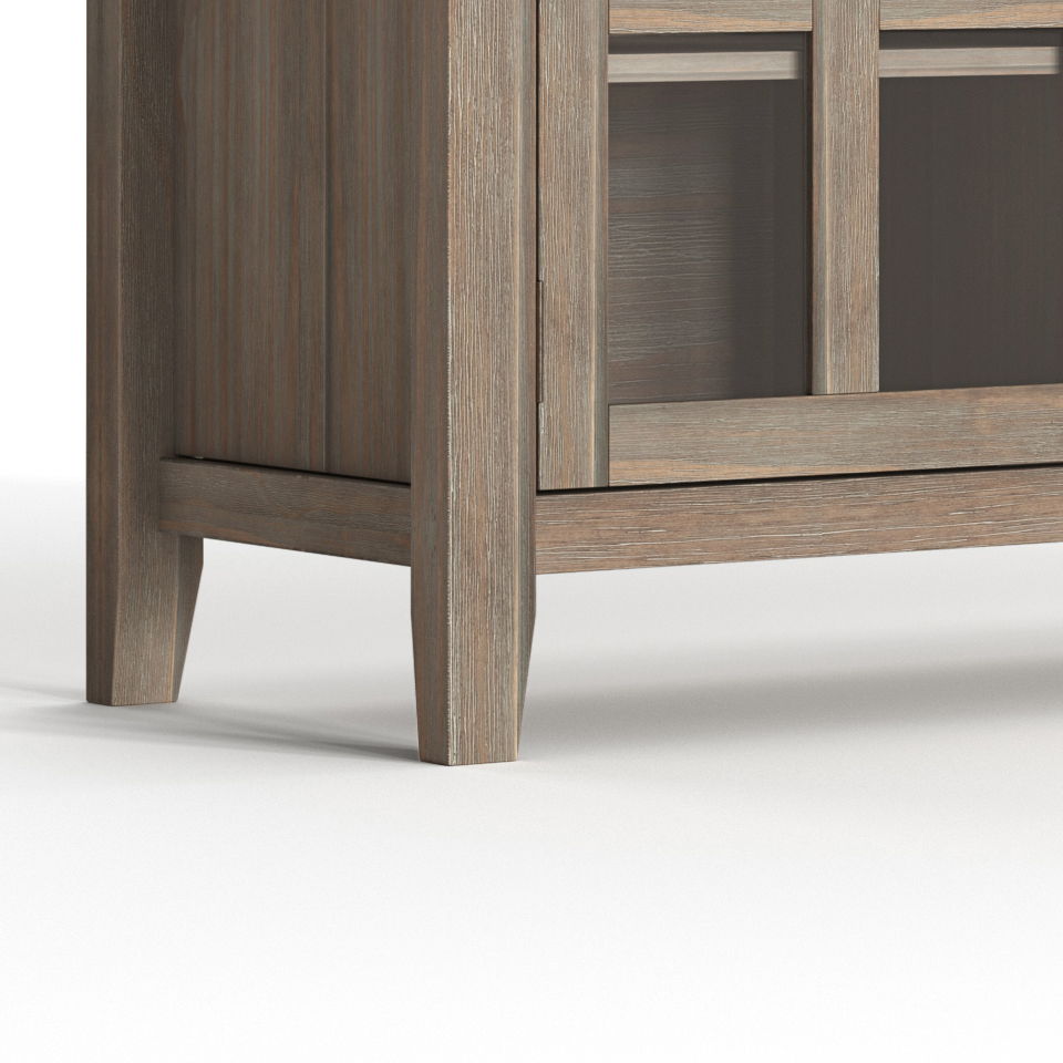 Sideboard Buffet Dining Room Cabinet Solid Wood Storage 54x36in