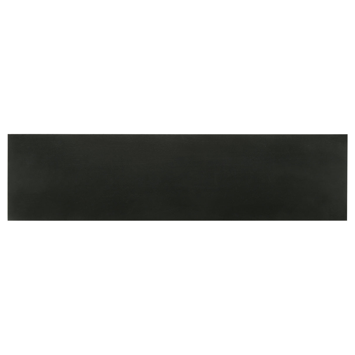 Riddell 4-Door Matte Black Wood Reeding Accent Cabinet