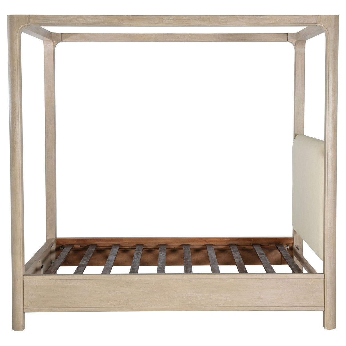 Flores - Eastern King Canopy Bed - Mango Color