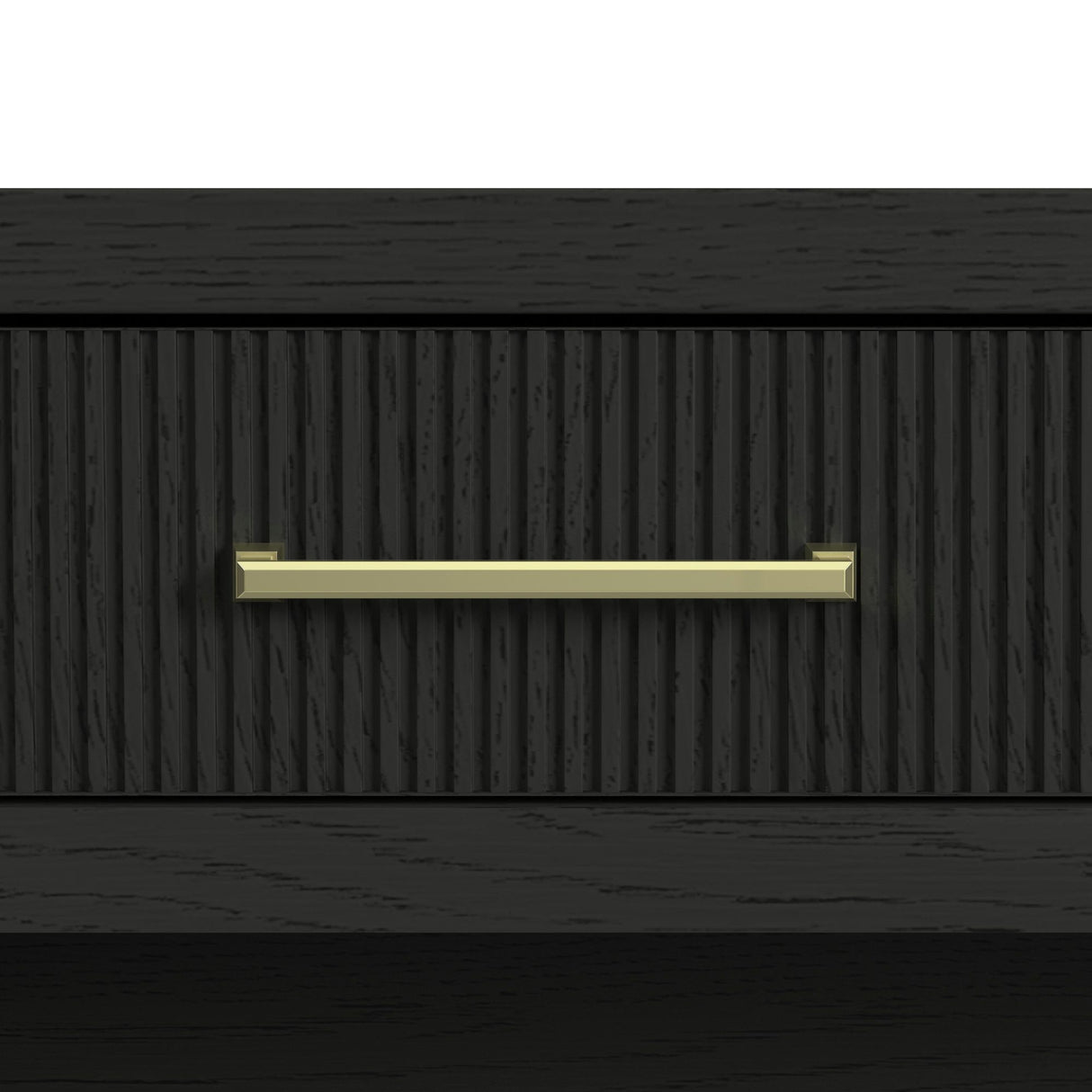 Ridgemont - Sofa Table With Bottom Shelf - Black With Grain