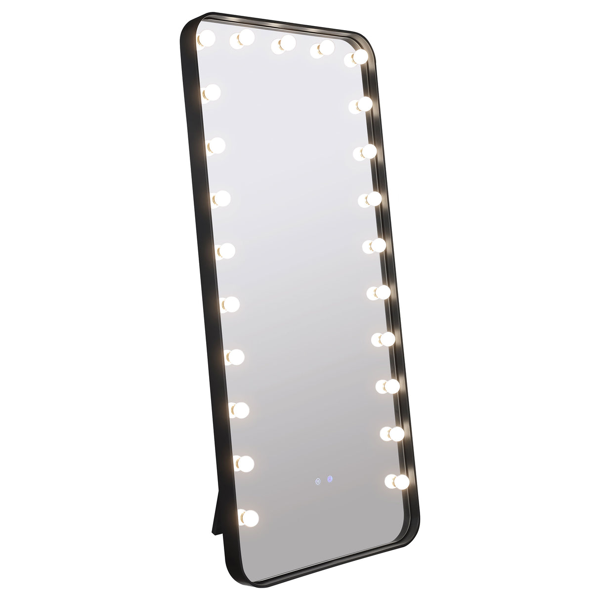 Canton 32x71 LED Standing Mirror with Bluetooth Speaker, Black