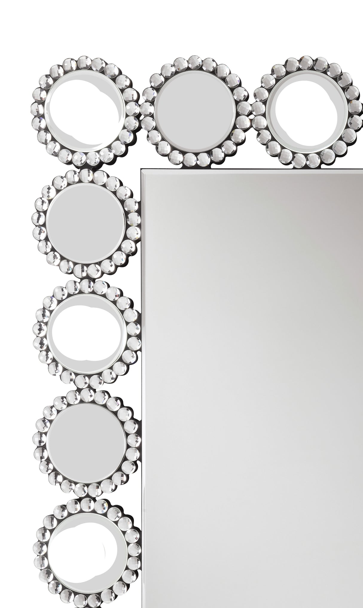 Aghes 24x62 LED Wall Mirror with Silver Mirror Frame