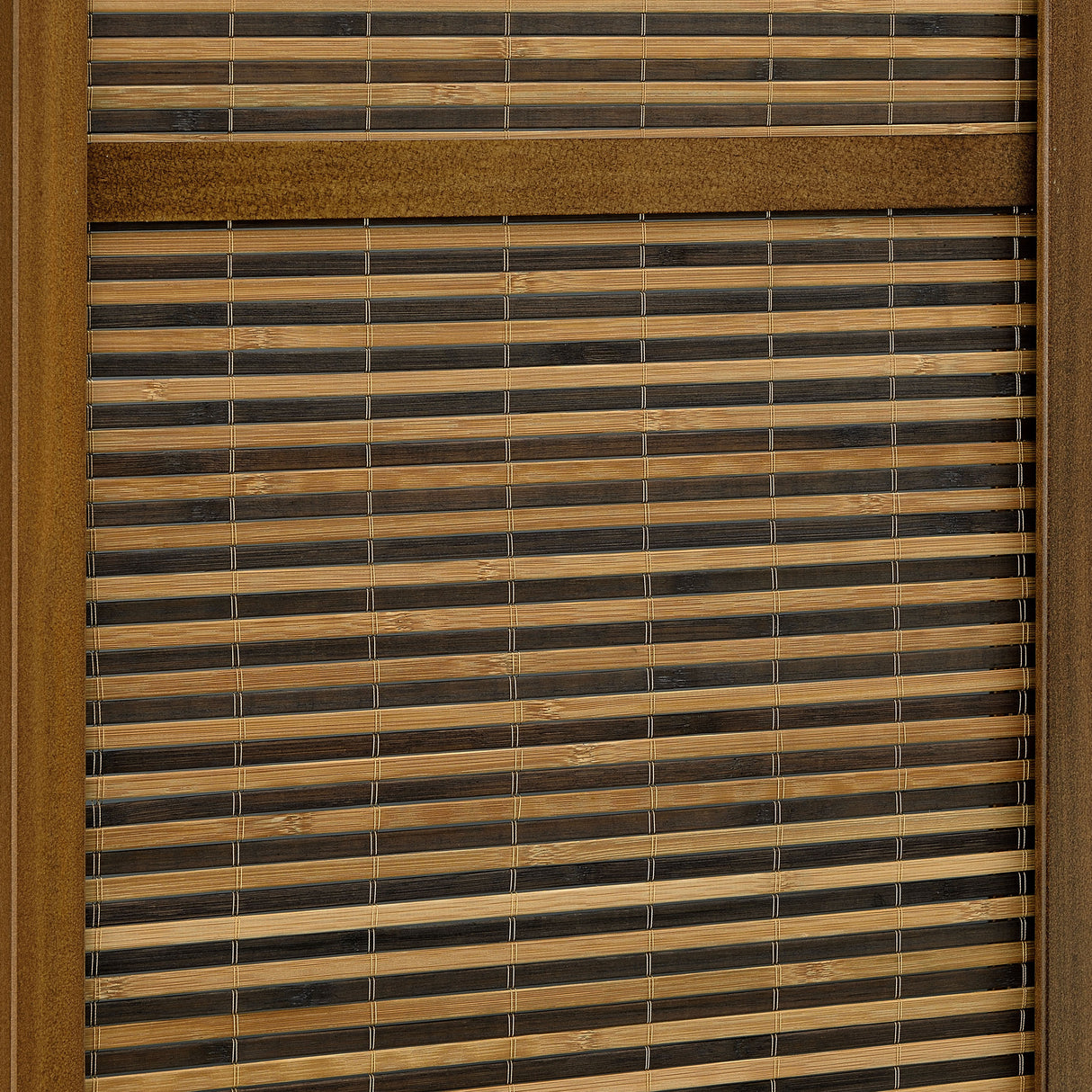Browning 4-Panel Bamboo Room Divider Folding Screen, Walnut