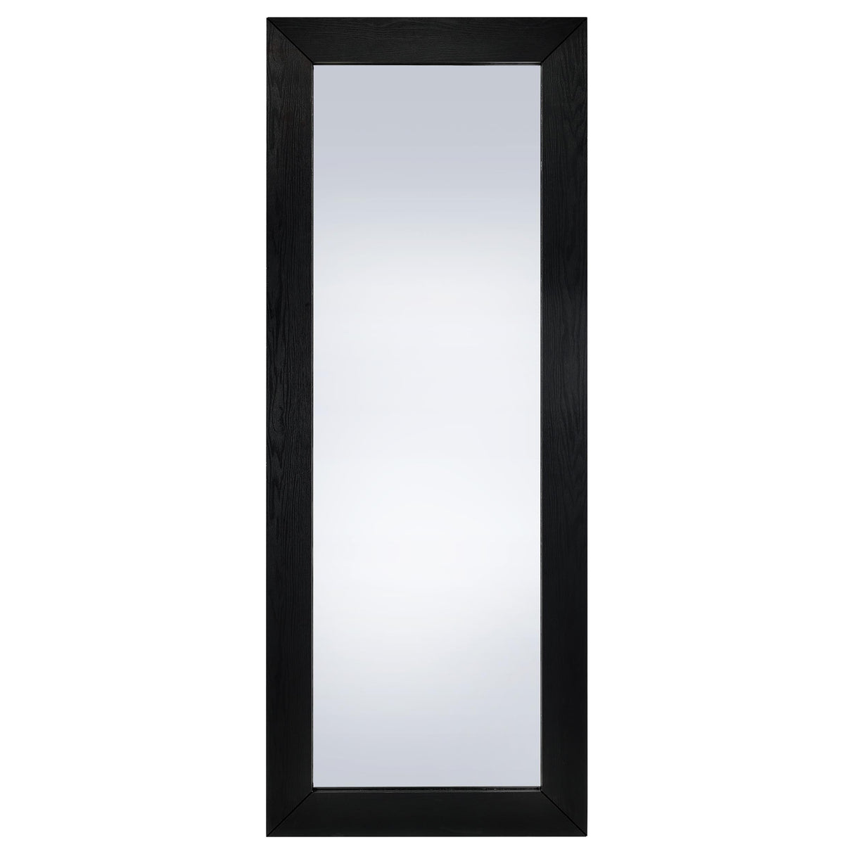 Cadence Black Oak Tempered Glass Full Length Standing Mirror