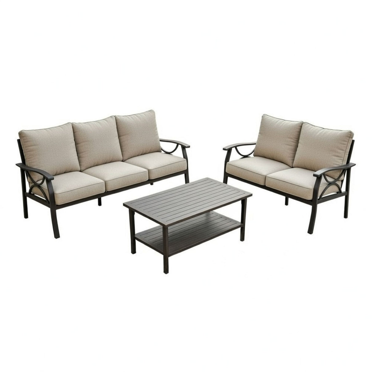Patio Furniture Set & Coffee Table For Backyard