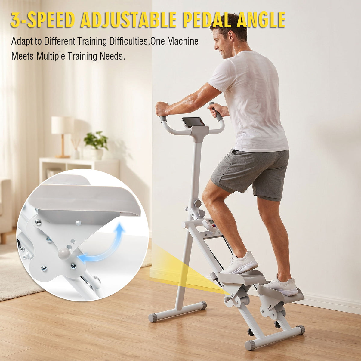 Stair Stepper Machine, Vertical Climber Exercise Equipment With LSD Display