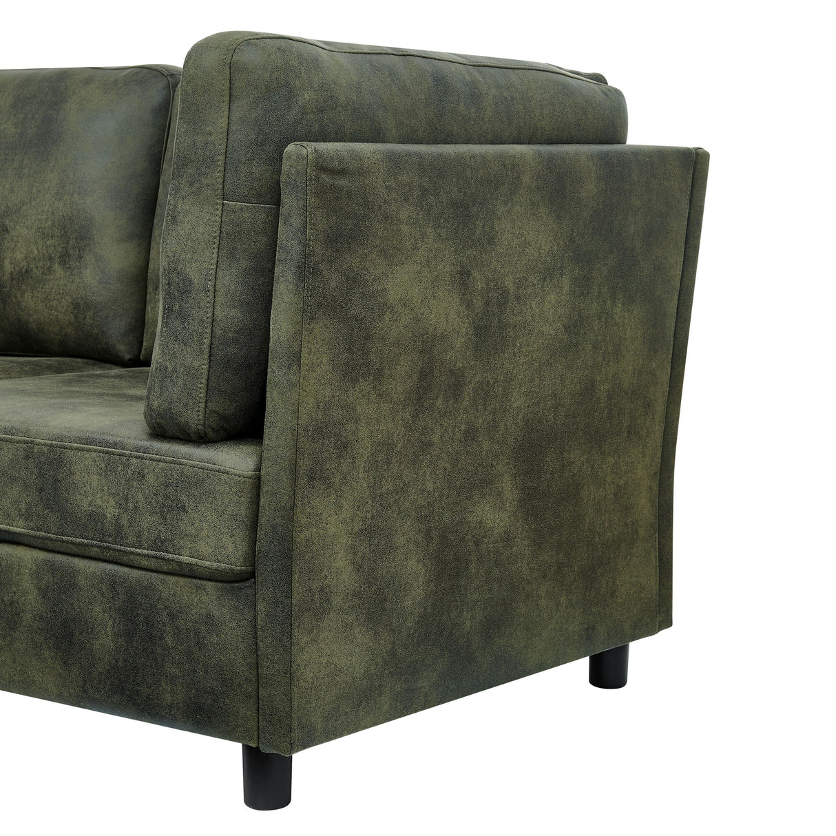 Upholstered Modular Sectional With Custom Configuration And Removable Cushions