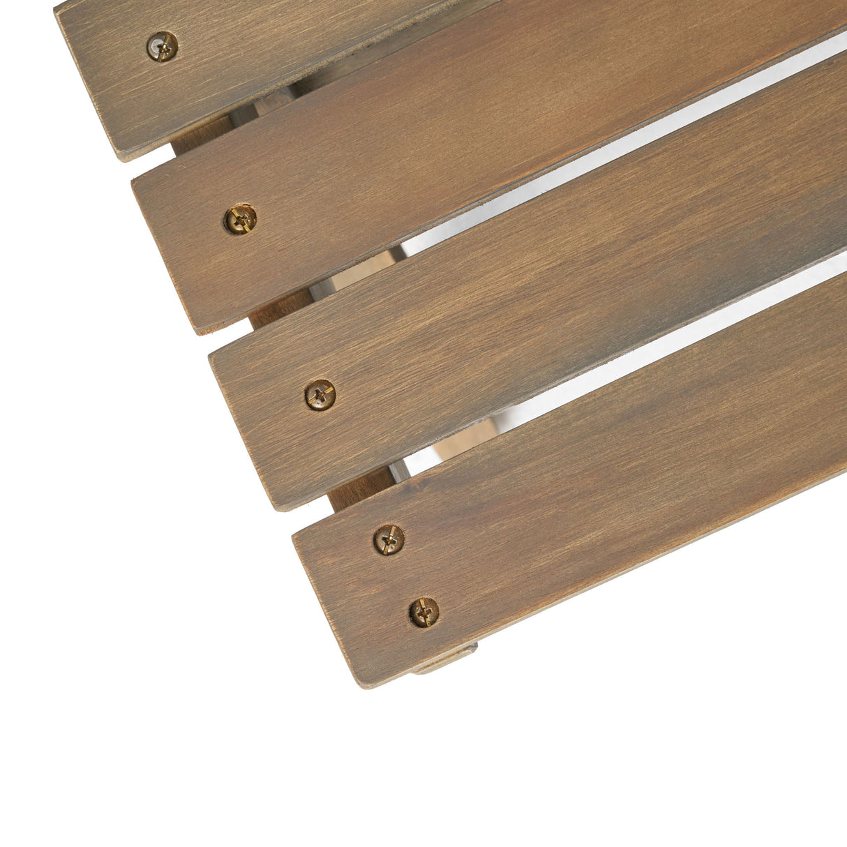 Sedona - Outdoor Side Table With Open Slat Design - Gray