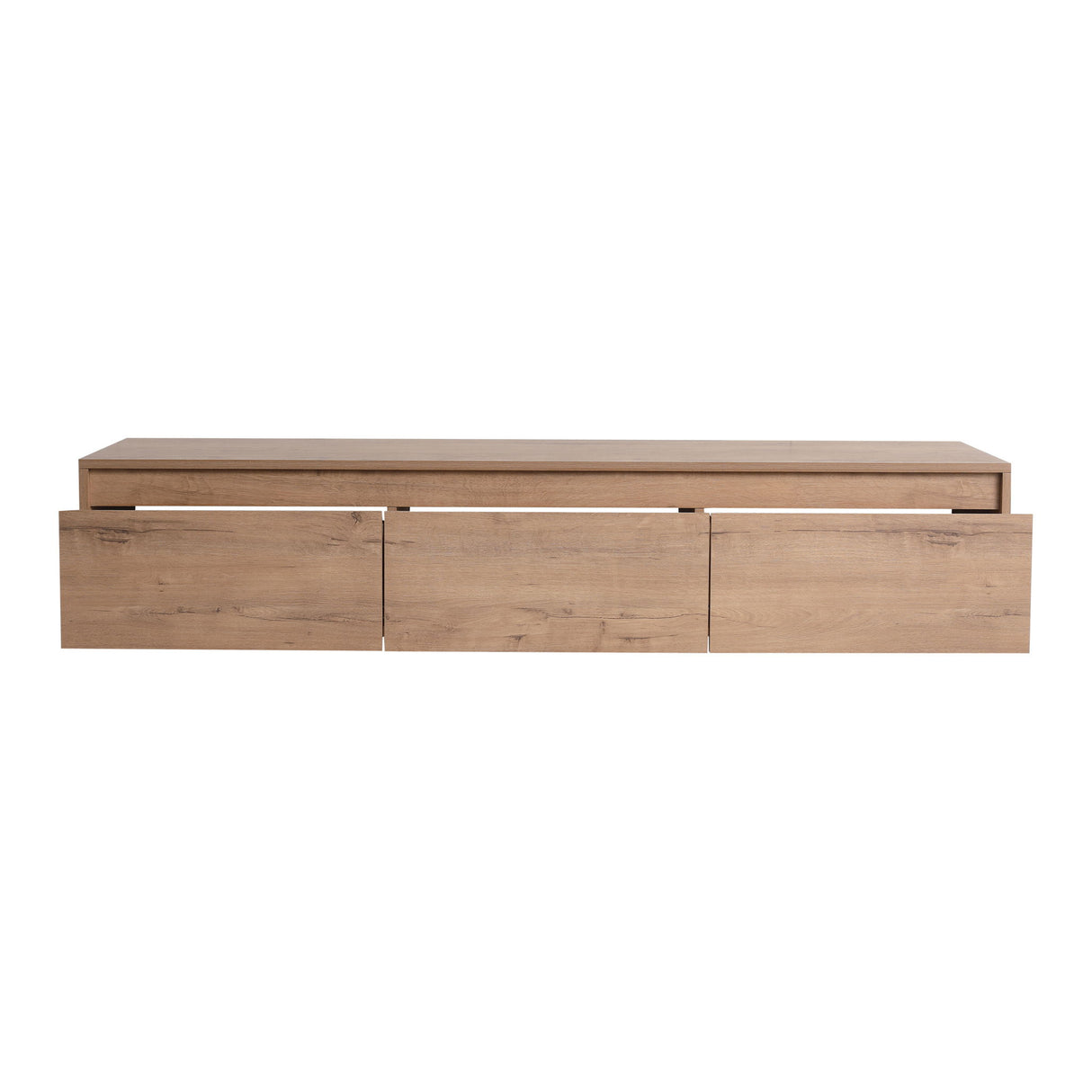 Modern Minimalist 60" Bathroom Cabinet With Soft Close Drawers And Floating Mounting Design - Imitative Oak
