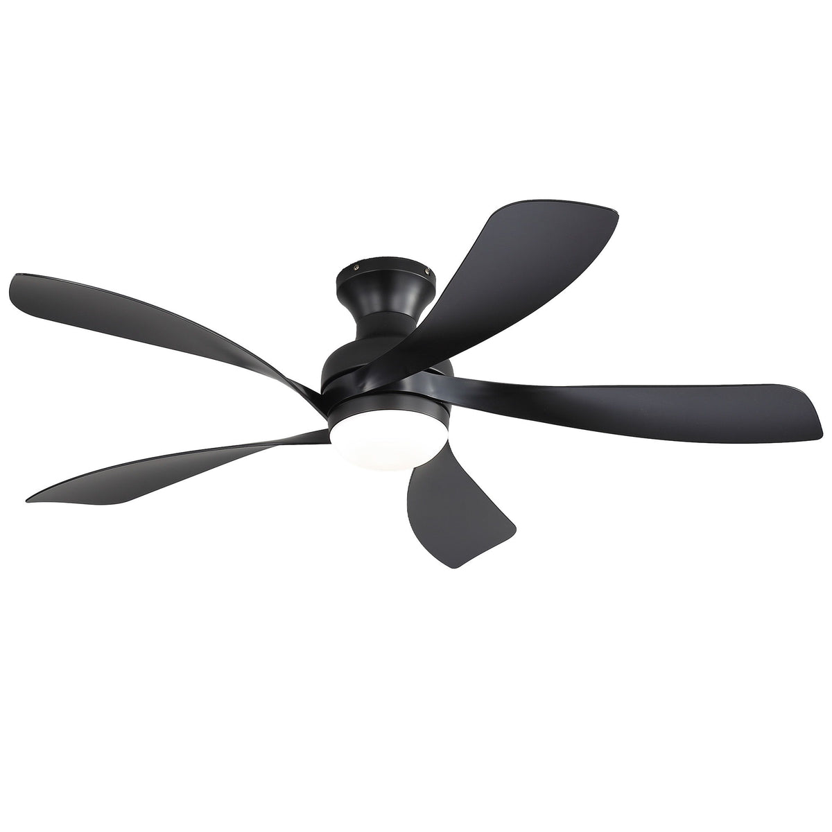 52" Ceiling Fan With 3 Color Dimmable LED Light, DC Reversible Motor, 6 Speed Settings