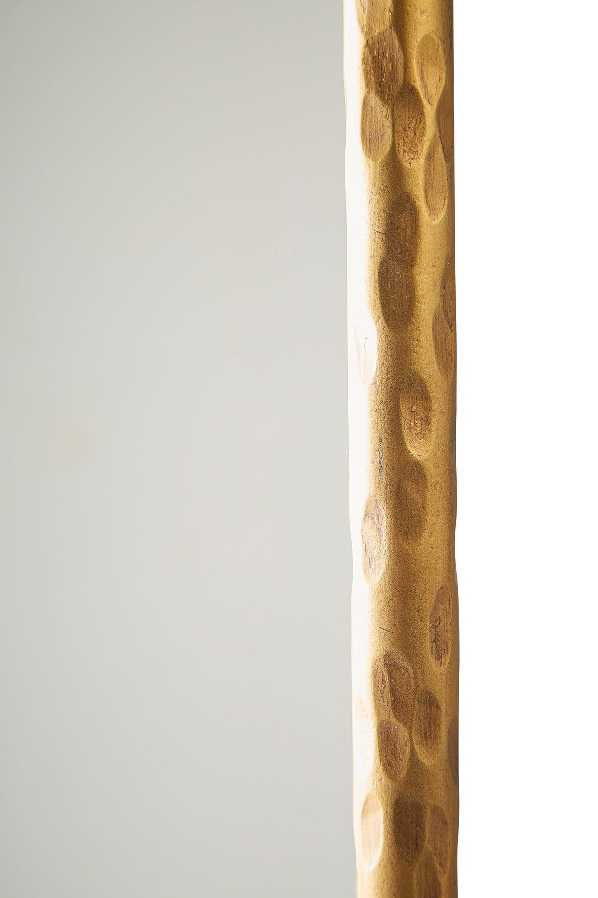 Hammered Iron Edge Full Mirror - Dark Gray