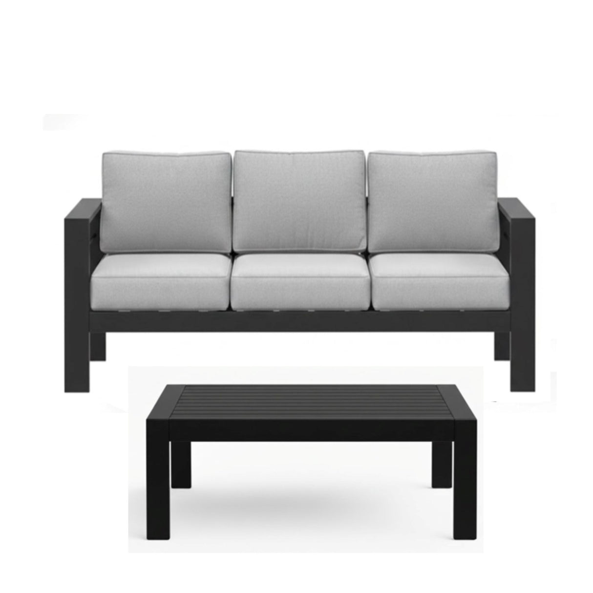 Outdoor Patio Set, All-Weather With Thick Cushions