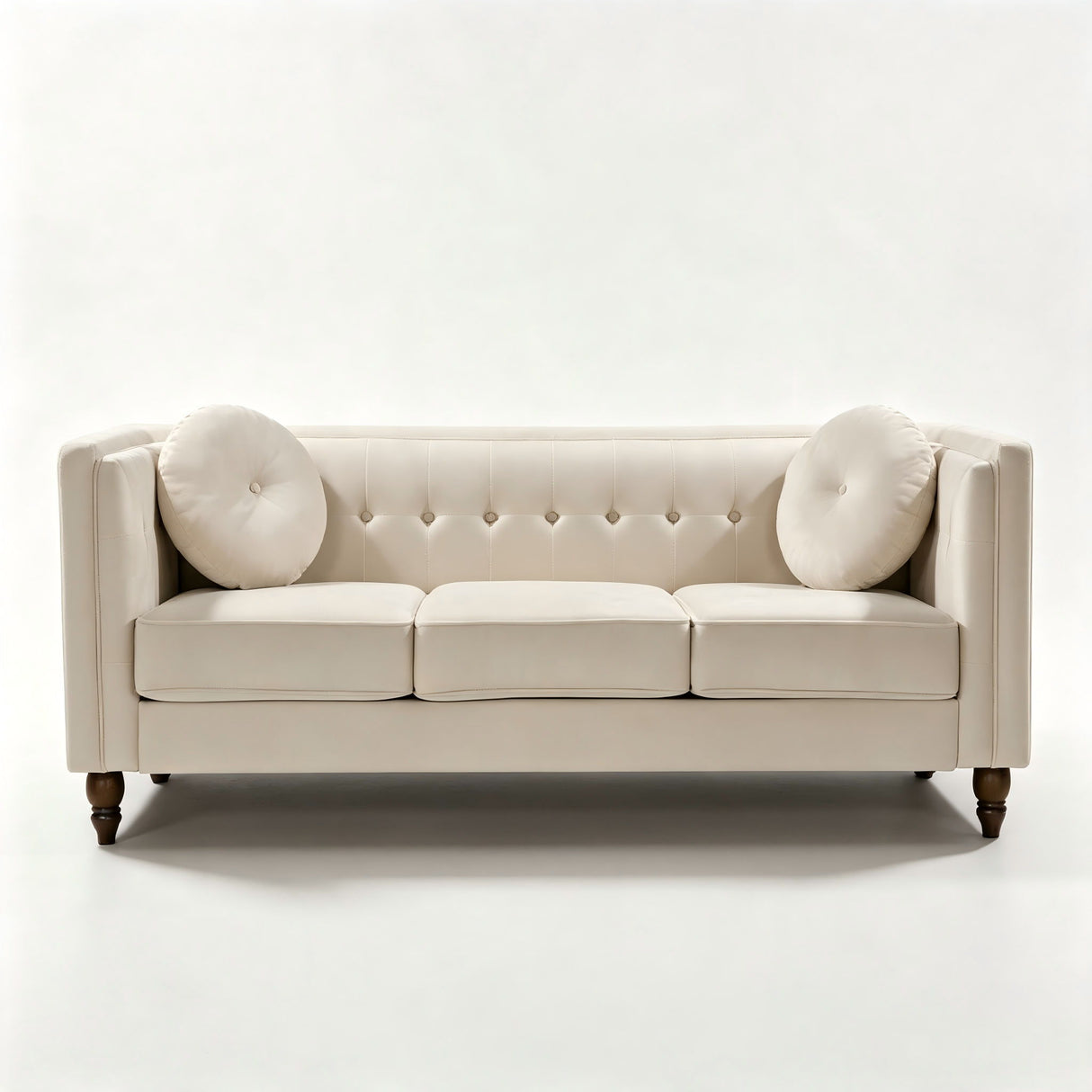Chesterfield Sofa With Square Arms For Living Room