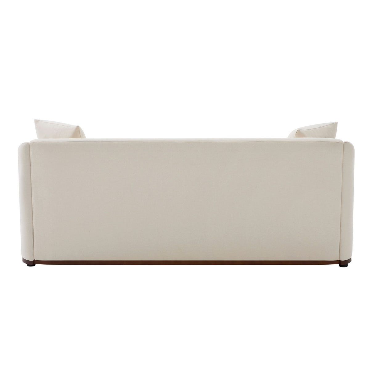 3 Seater Sofa With Wrap Around Armrests And Throw Pillows