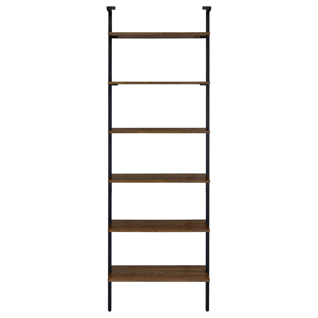 Owens 96" 6-Shelf Wall Bookshelf in Walnut