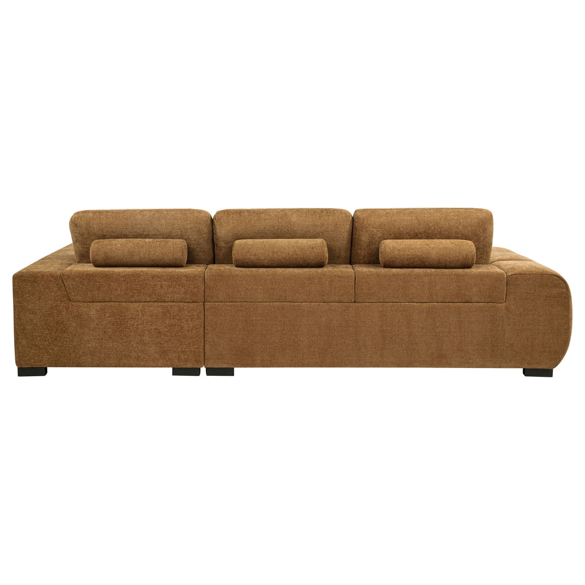 Plather - Sectional Sofa With Chaise - Amber