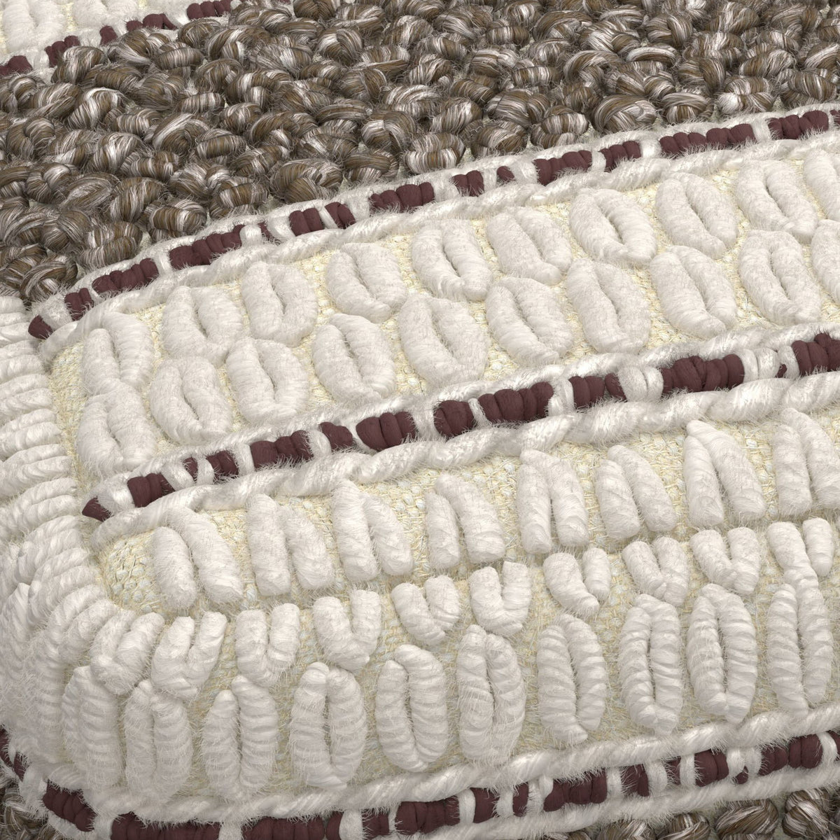 Grady - Handcrafted Square Pouf