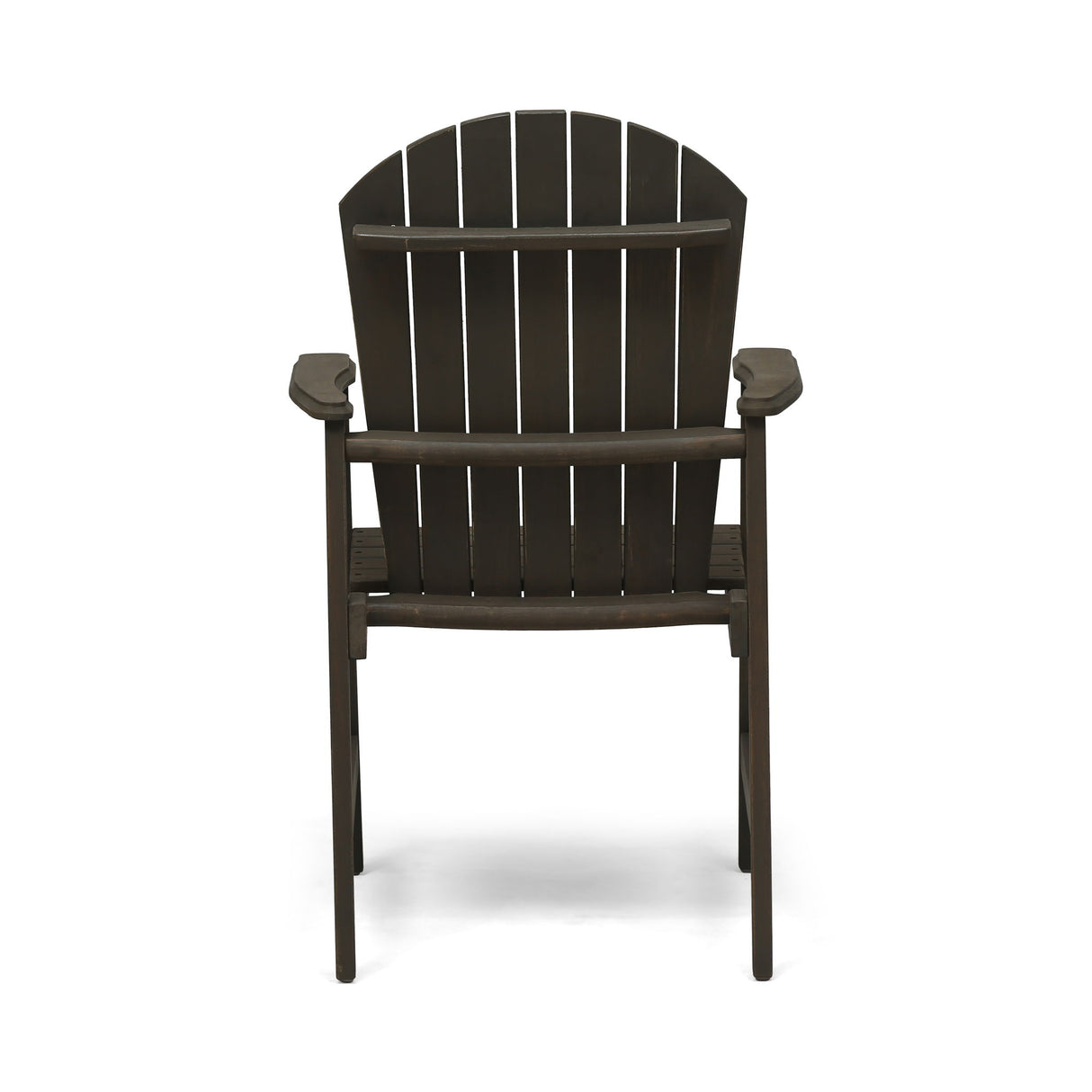 Outdoor Weather Resistant Acacia Wood Adirondack Dining Chairs (Set of 2)