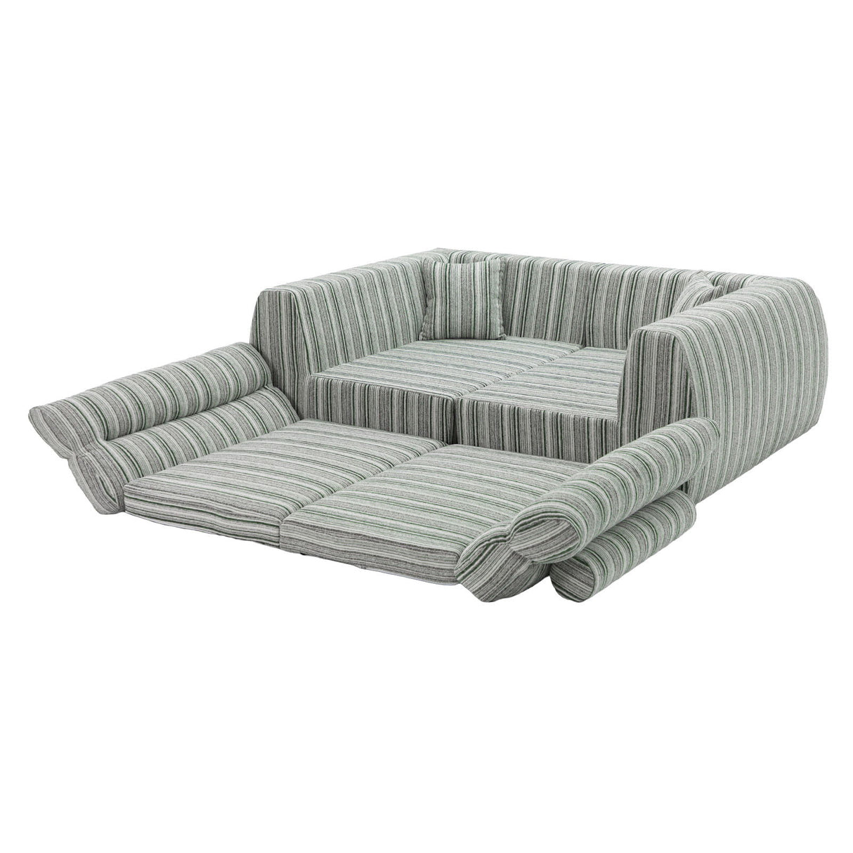 3 Seater, Couch With Throw Pillows For Living Room