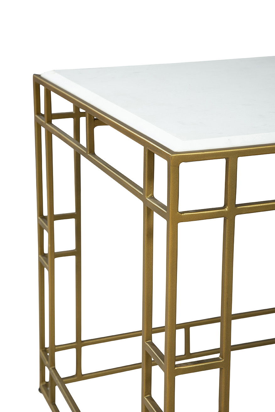 Cubes - Side Table - Gold