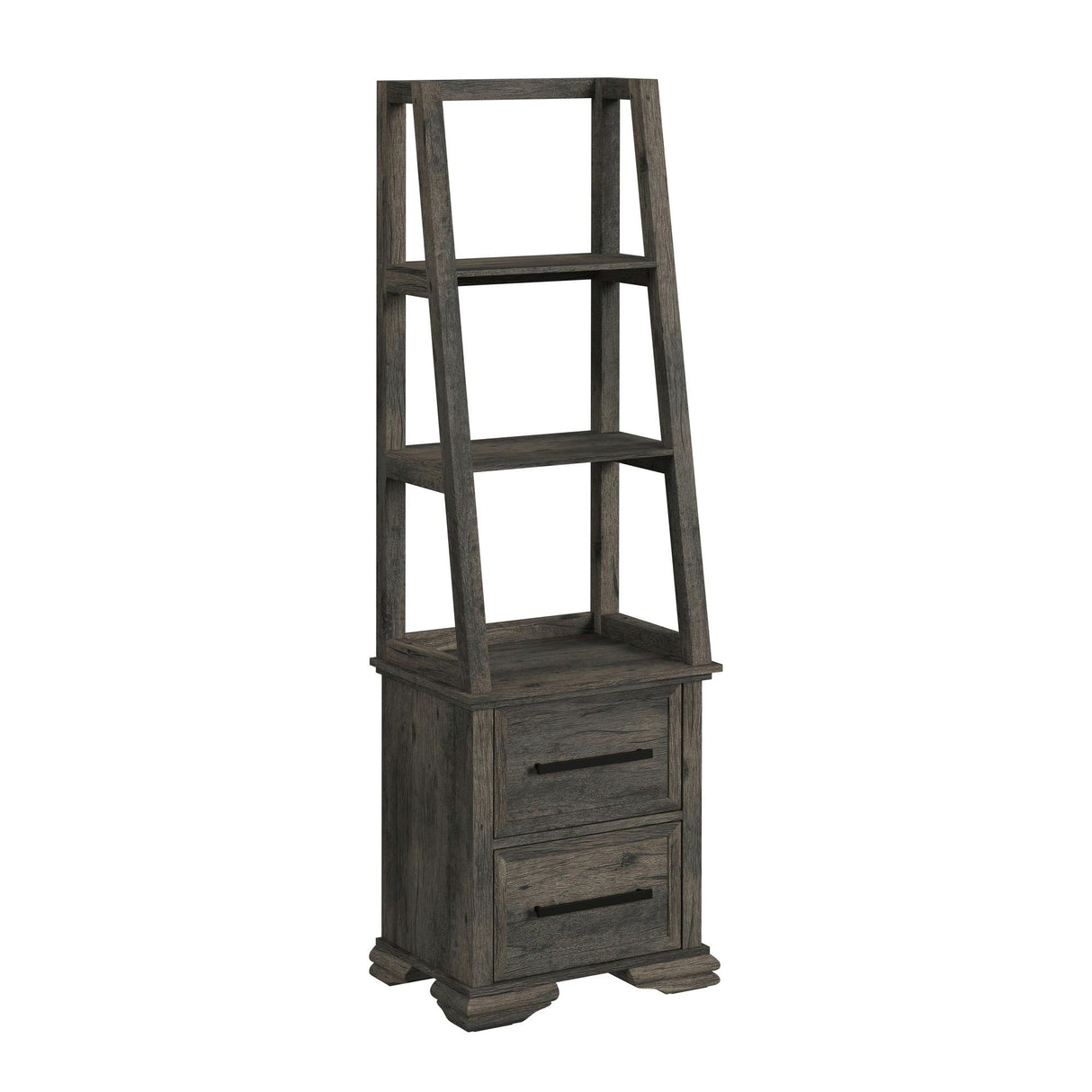 Park Ridge - 4 Piece Entertainment Unit With 82'' TV Console - Charcoal