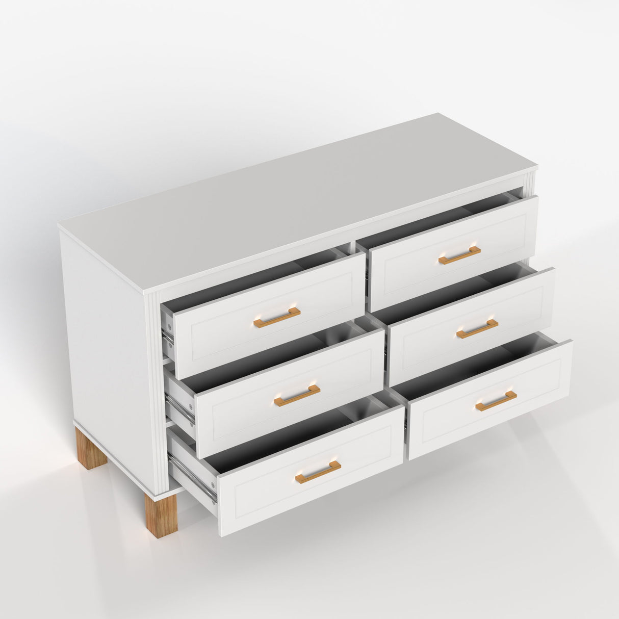 6 Drawer Double Dresser