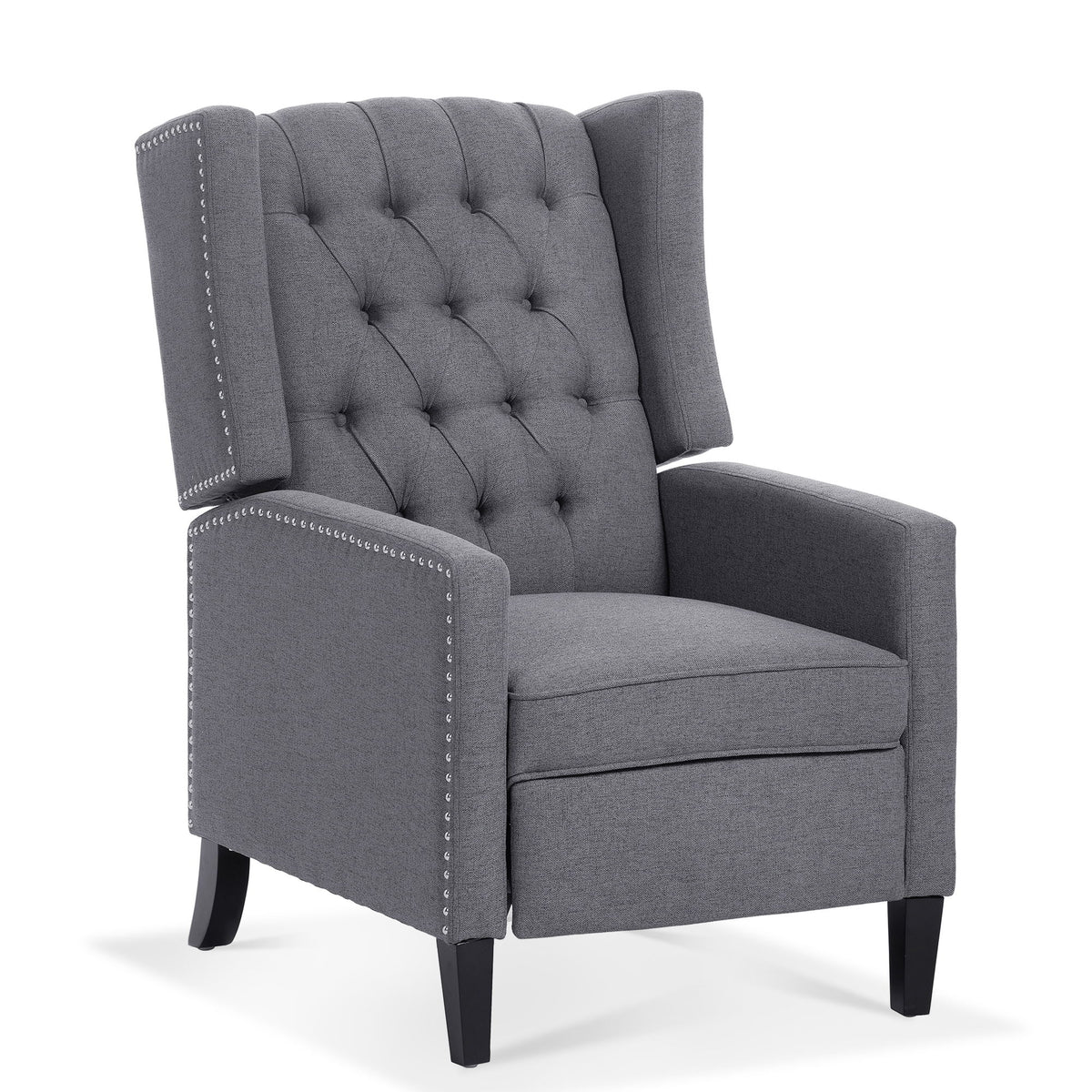 Manual Wing Chair Recliner - Gray