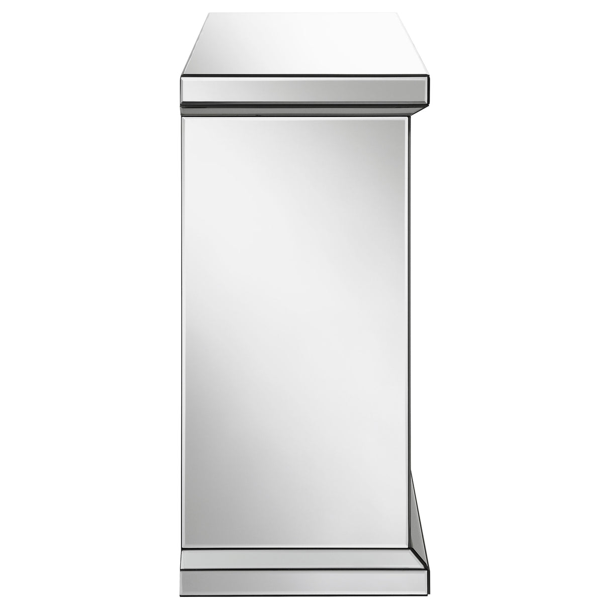 Gilmore Mirrored Freestanding Electric Fireplace, Silver