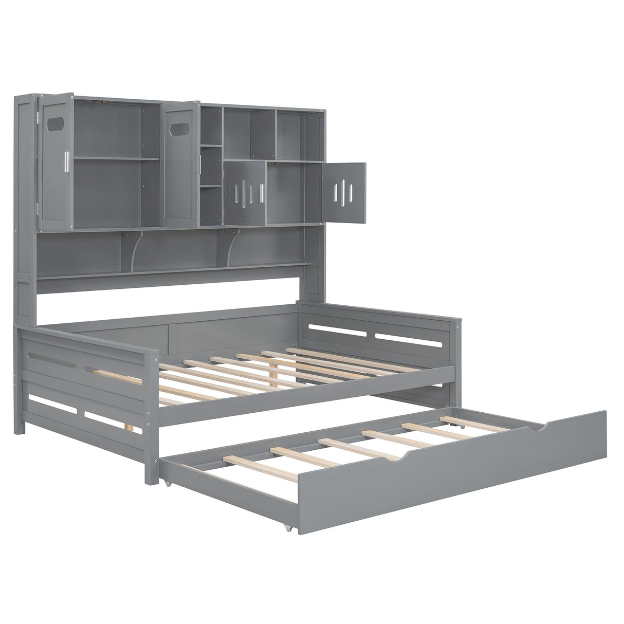Daybed & All-In-One Cabinet And Shelf