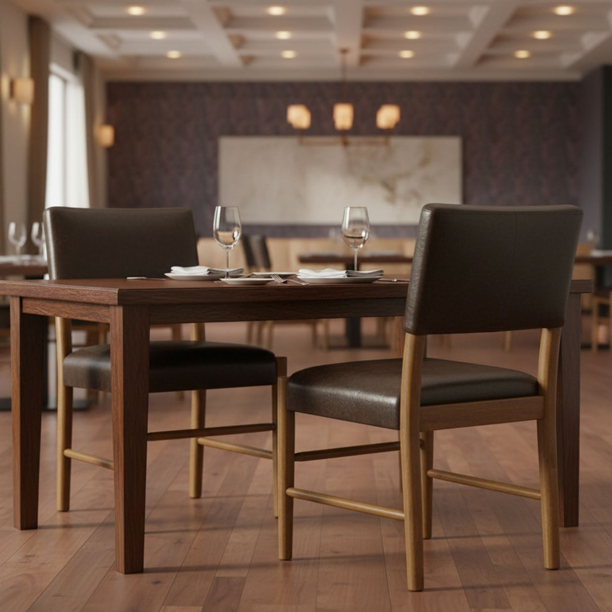 Bennet - Modern Wood Dining Chair Set
