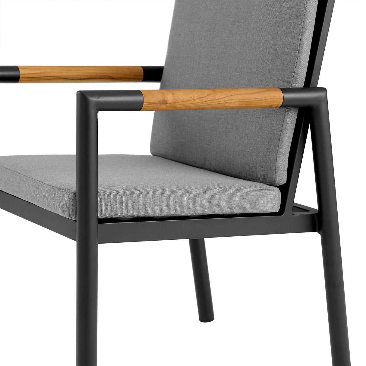 Royal - Aluminum And Teak Outdoor Dining Chair (Set of 2)
