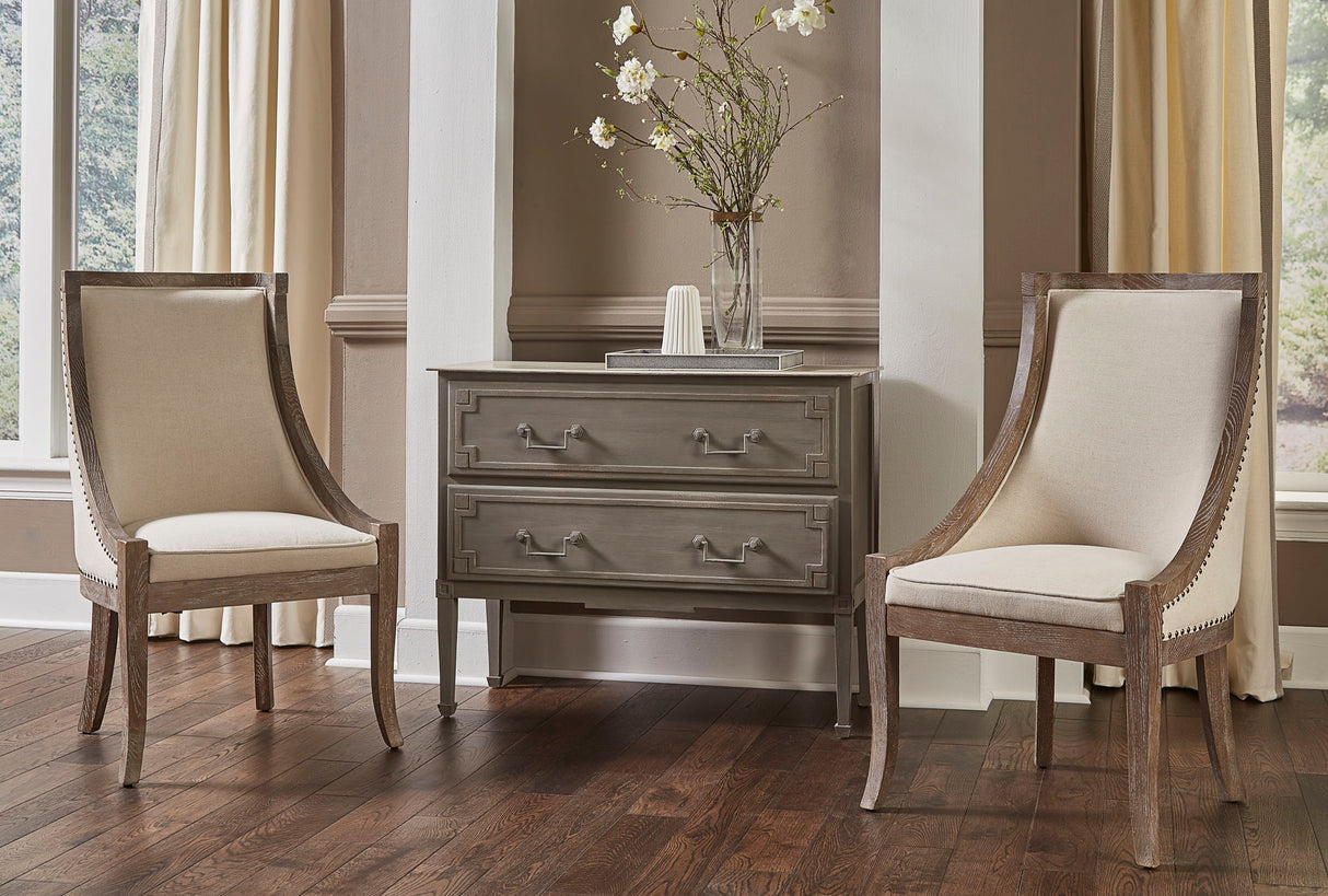 Scoop - Linen Chair - Beige