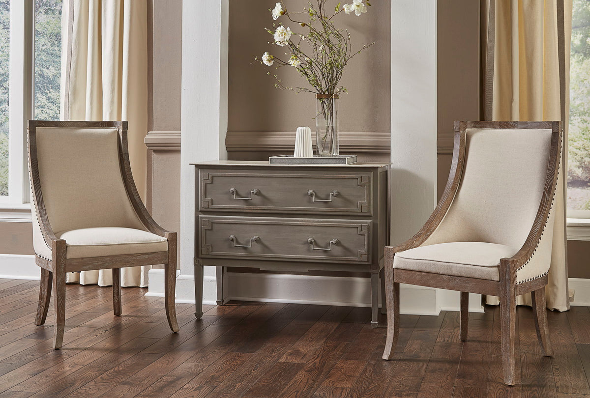 Scoop - Linen Chair - Beige