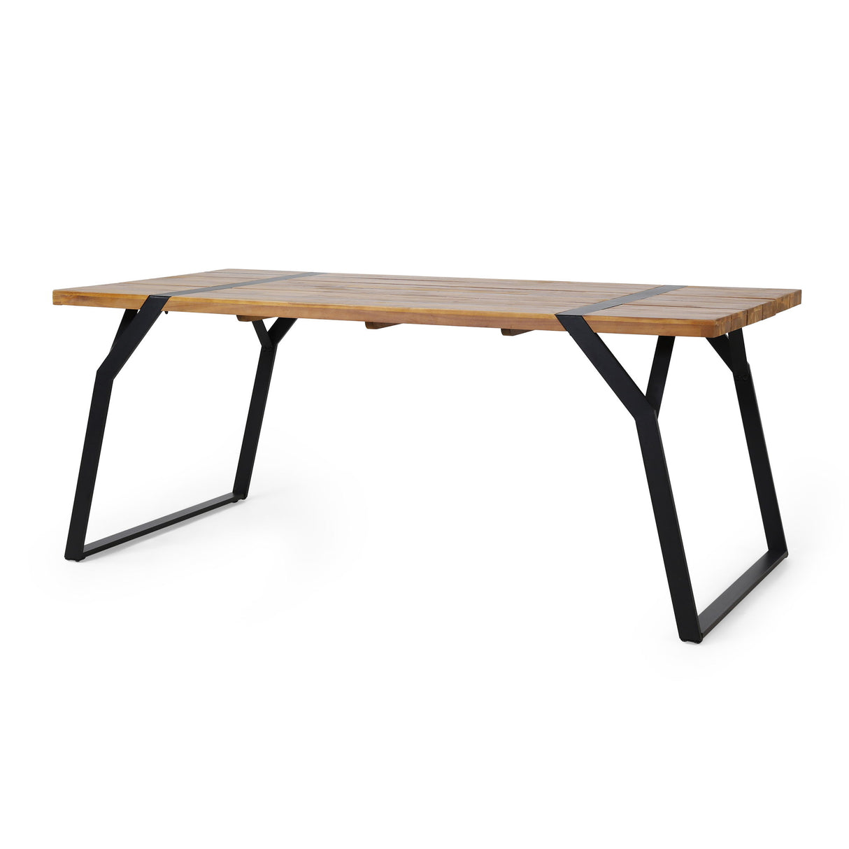 Zora - Dining Table Industrial & Iron Table - Black