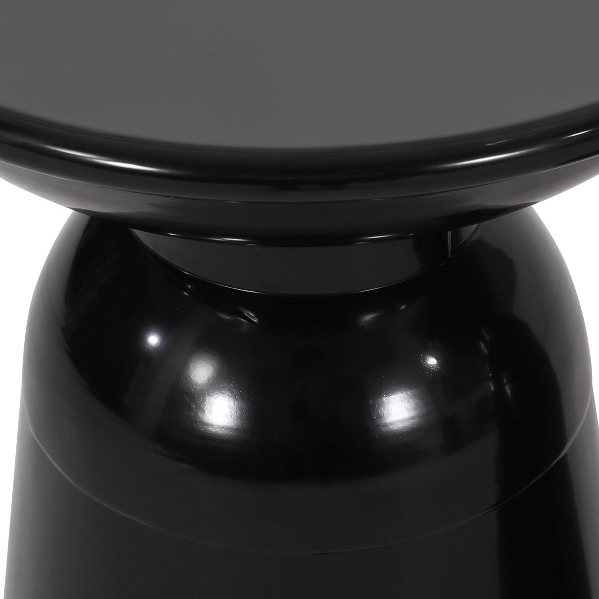 Outdoor Modern Metal End Large Table